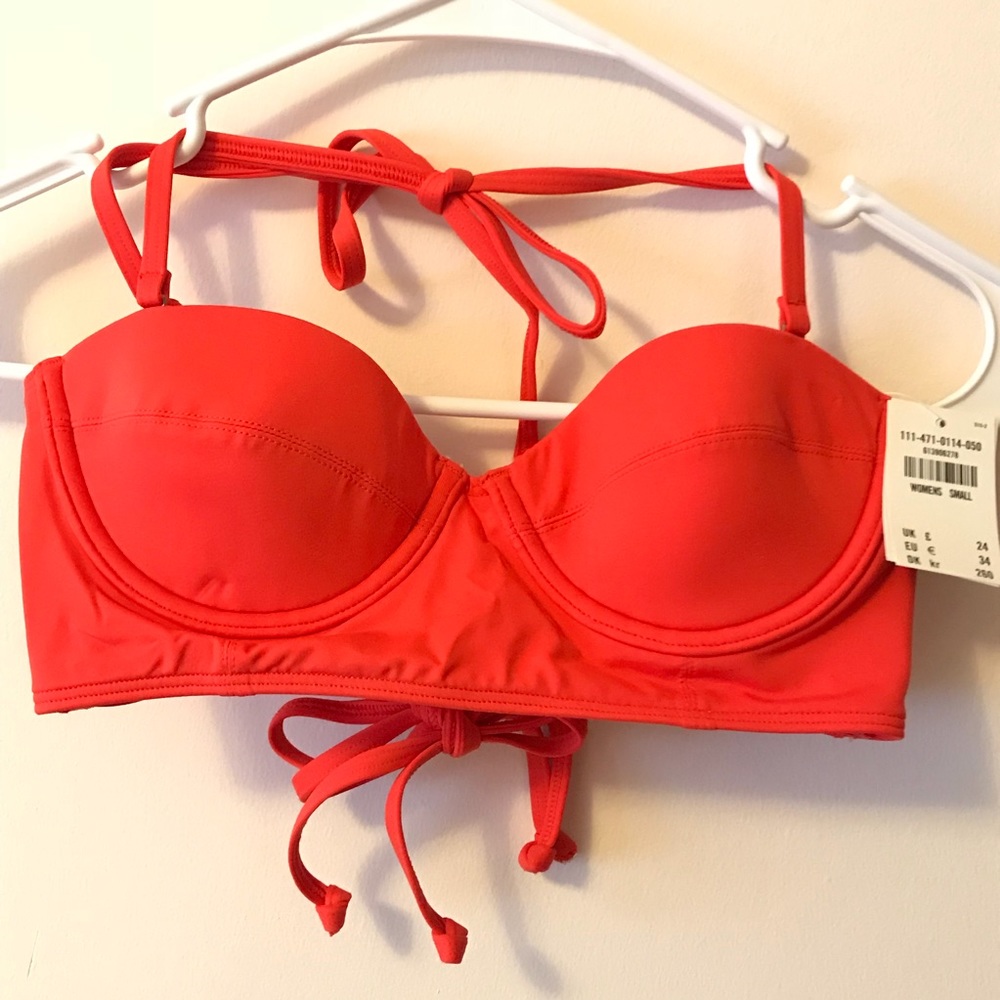 A&F Coral Bikini Top